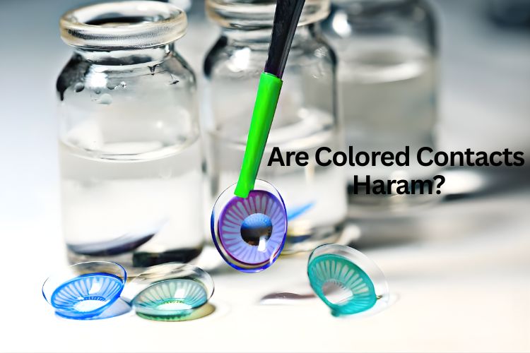 are colored contacts haram